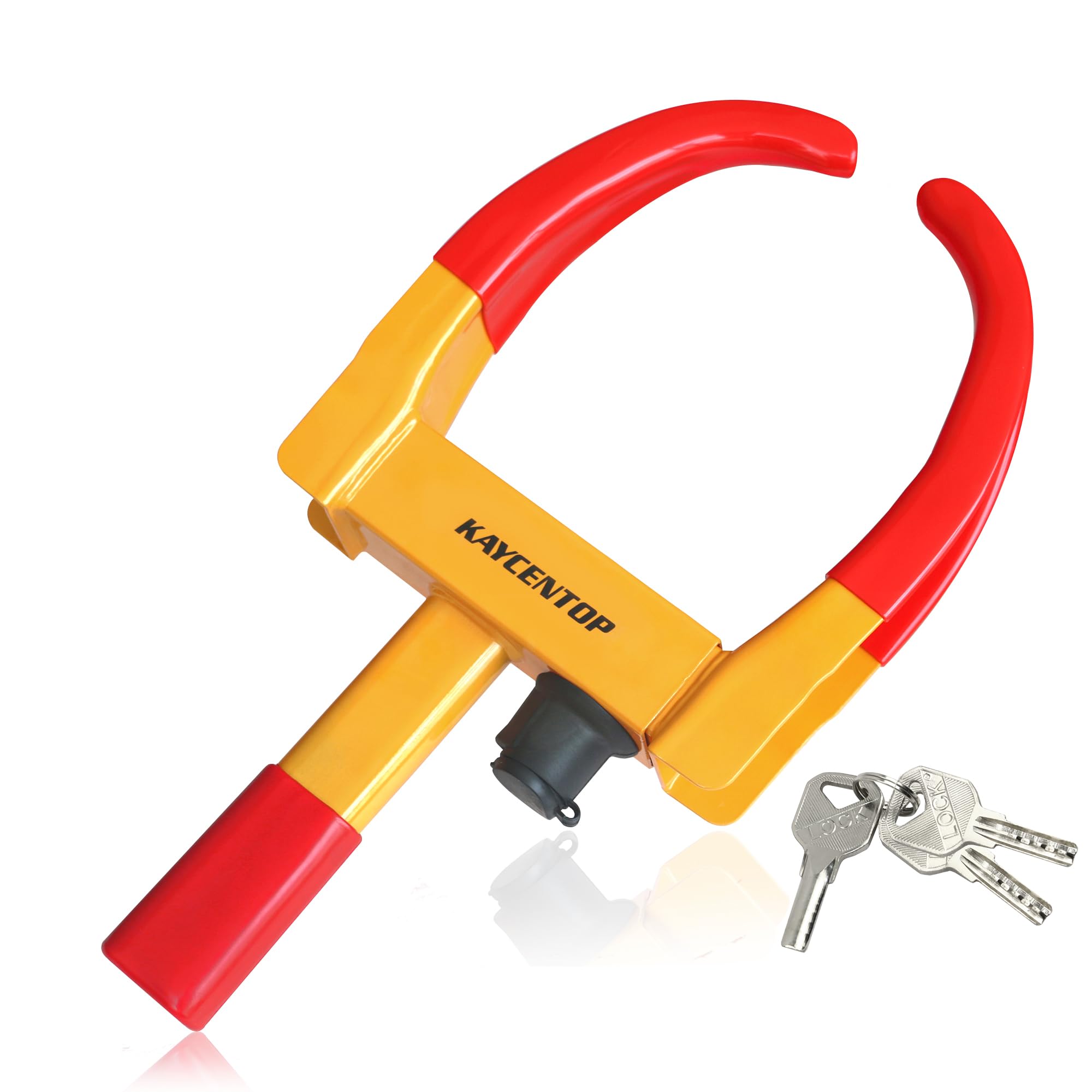 Kaycentop Wheel Clamp Lock Universal Security Tire Lock Anti Theft Locking Devices Adjustable Length Fit Most Vehicles For Trail