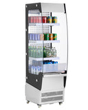 VEVOR Open Air Merchandiser, 3-Tier Shelving Commercial Refrigerator, Grab and Go Display Cooler Refrigerator with Air Curtain, 