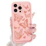 Lovmooful Compatible for iPhone 13 Pro Max Case Cute Colorful Butterfly Design for Girls Women Soft TPU More Shockproof Protecti