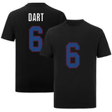 Jaxson Dart Black 6# for Mens/Womens/Kid Football T-Shirt No Brand/Logos 100% Cotton