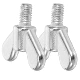 Toddmomy Pair of Stainless Steel Butterfly Screws and Nuts Wing Butterfly Screw Bolts for Flagpole Installation (10mm)