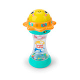Bright Starts Just for Sun Flashlight Toy with Animal Sounds, Rainstick Rattle Beads and Mirror, Unisex Toy for Ages 6 Months+