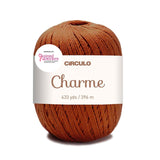 Circulo Charme Yarn for Crochet and Knitting - 433 yds - 100% Mercerized Brazilian Virgin Cotton - Soft Sport Weight - Color 750