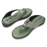 Ortho Joy Doctor Footwear For Women|| Fancy Footwear For Women || Orthopedic Women'S Fancy Slipper/Sandal For Women,Green,6,B0D5V5Z8LV