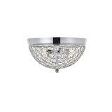 Living District Indoor Modern Home Decor Bright Taye 2 Light Chrome Flush Mount