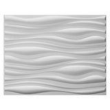 Art3d Decorative 3D PVC Wall Panel for Interior D cor, 6-Pack 24.6 x 31.5 in., Wave 2