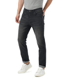 INKD Men's Stretchable Regular Fit Jeans,Black Whack