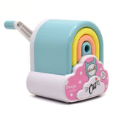 Kiditos Sharpener for Pencil with Removable Tray Hardiness Steel Cutter, Kids Rainbow Cat Shaped Pencil Sharpener Machine, Birth
