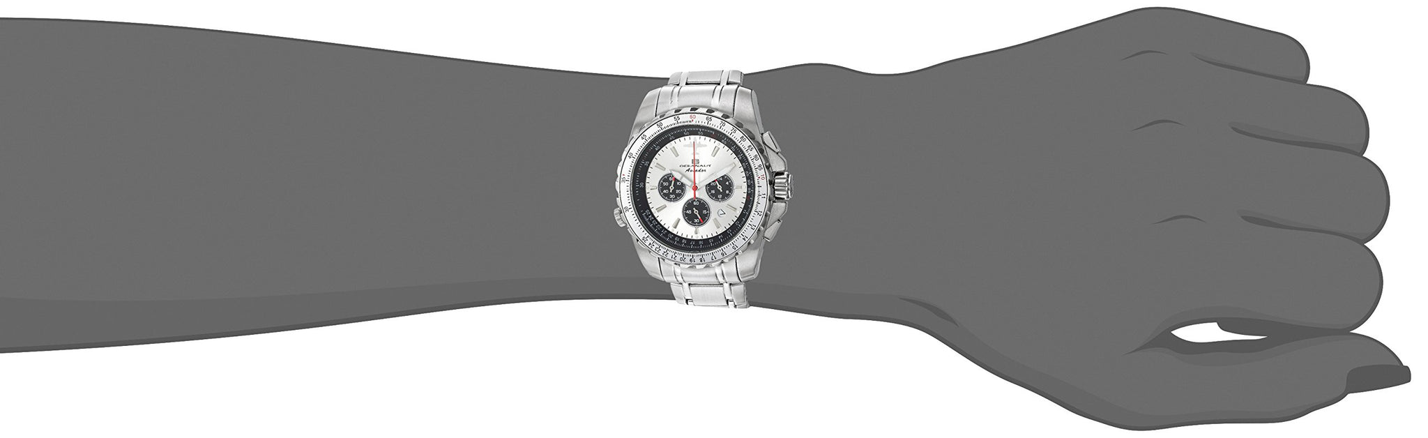Oceanaut Men'S Oc0110 Aviador Pilot Analog Display Quartz Silver Watch
