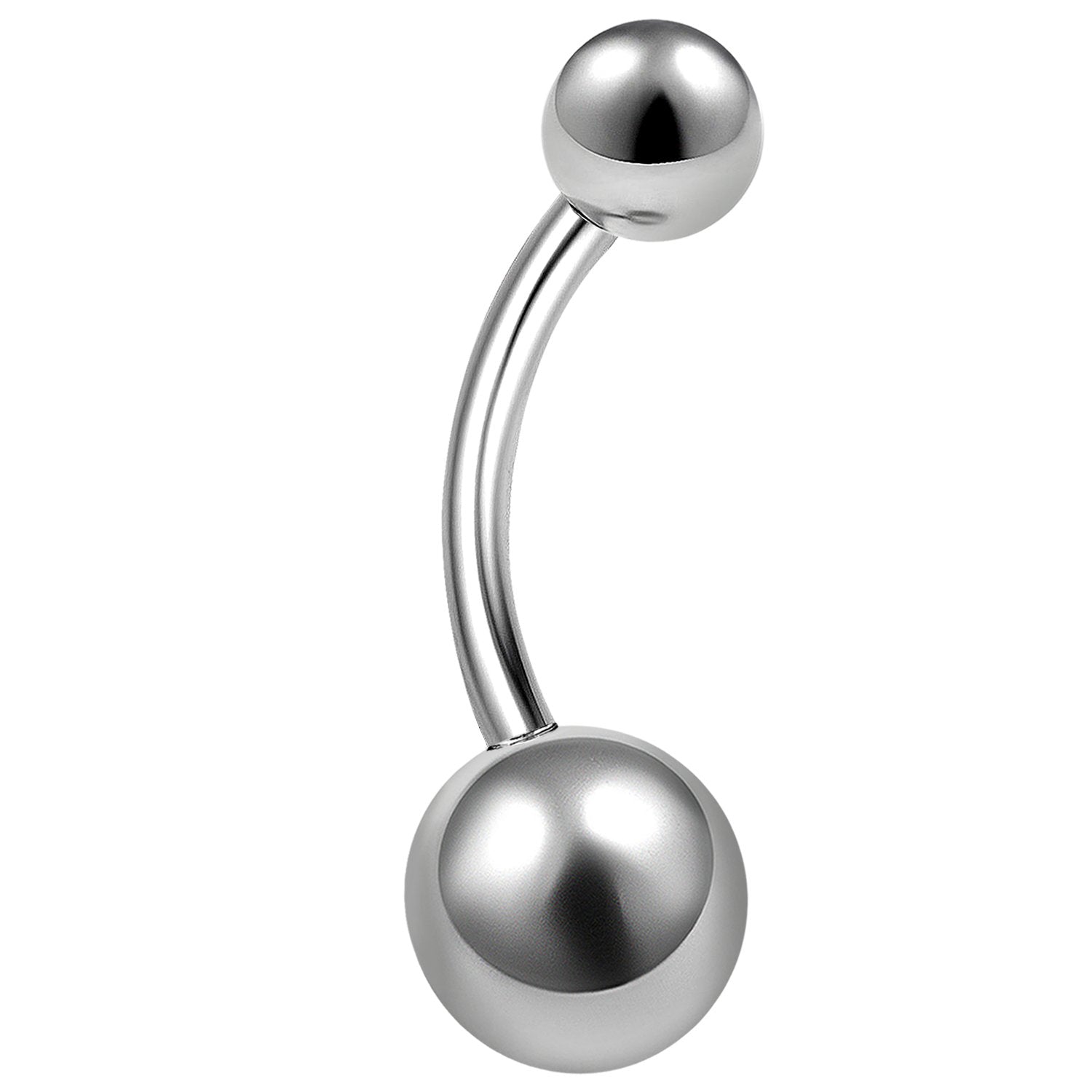 bodyjewellery 1pcs 14g Titanium G23 Belly Ring Piercing Button Stud Navel Jewelry Bar Banana Rings C3YL - 11mm