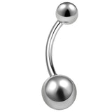 bodyjewellery 1pcs 14g Titanium G23 Belly Ring Piercing Button Stud Navel Jewelry Bar Banana Rings C3YL - 11mm
