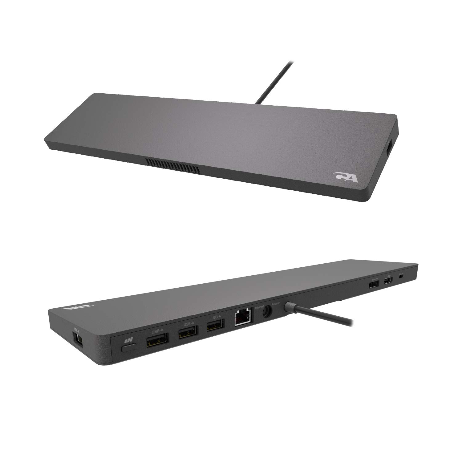 CA Essential Docking Station (DS-2000) - USB C Docking Station with 135W AC Power Adapter (90W Power Delivery), Active Laptop Co