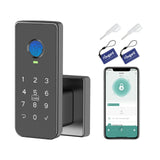 Foxgard Fingerprint Door Lock - 5-in-1 Biometric Smart Lock with Keypad, App Control, Key, Auto-Lock, Electronic Deadlock - Keyl