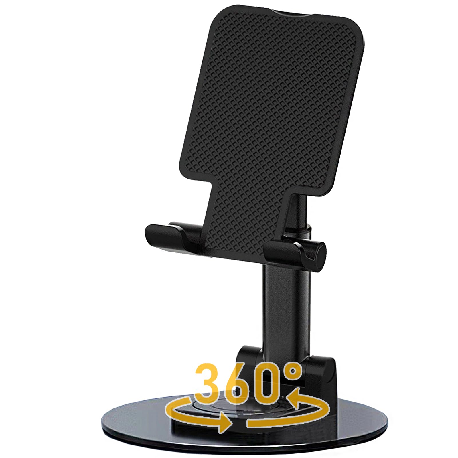 Rotatable Cell Phone Stand for Desk, Height Angle Adjustable Phone Holder Portable Phone Stand Compatible for Most Smartphones i