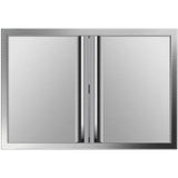 Vevor Bbq Access Door 31W X 24H Inch Double Bbq Door Stainless Steel With Recessed Handle Outdoor Kitchen Doors For Bbq Island Grill Station Outside Cabinet -Like New