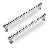CABDM 10 Pack Polished Chrome Cabinet Pulls,8 Inch(203mm) Hole Centers Cabinet Handles Kitchen Hardware for Cabinets and Drawer