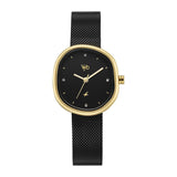 Fastrack Vyb 6.0 Muse Quartz Black Shaped Dial Women'S Watch | Stainless Steel Mesh Strap Material | Watches For Women Analog | 