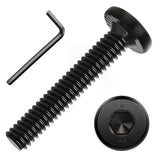 1/4-20 x 1-1/2(25 Pack) Flat Head Hex Socket Cap Screws Bolts, FIXLINK Allen Hex Drive, Fully Threaded, Electrophoresis, Hexagon