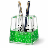 7Seas Acrylic Panda Pen Holder for Office Desk, Cute Desktop Organizer