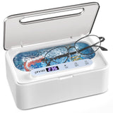Ultrasonic Jewelry Cleaner, Phniti Ultrasonic Cleaner Retainer 47KHz 330ml Sonic Glasses Cleaner Machine with 3 Timer Mode for J