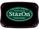 Tsukineko FullSize StazOn MultiSurface Inkpad, Forest Green (SZ000099)