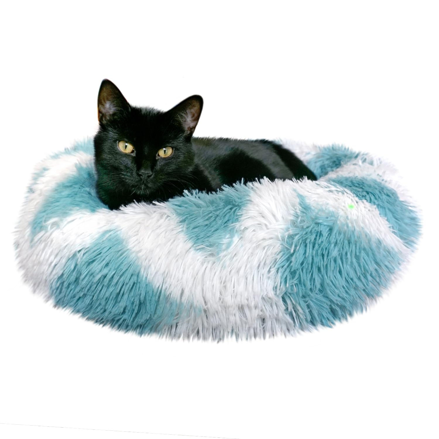 Whiskers & Friends Cat Bed, Cat Beds for Indoor Cats Washable, Small Dog Bed Calming Pet Bed, Cat Beds & Furniture, Large Cat Be