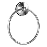 YOHOM Suction Cup Towel Ring Hand Towel Holder for Bathroom Vacuum Suction Washcloth Holder Dish Towel Hanger for Shower Wall No