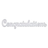 Little Birdie Thin Cut Dies Congratulations 1pc