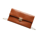 Merishopp Women Clutch Elegant Handbag Pouch Purse Crossbody For Party Travel Shopping Brown