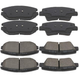 AUTOMUTO 8PCS Front & Rear Ceramic Disc Brake Pads Set D1313 D1125 For Subaru Impreza 2008-2011, For Legacy 2005-2013, For Outba