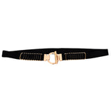 Redhorns Waist Belt For Women Dresses Ring Design Slim Elastic Ladies Belt For Saree, Jeans Belt For Casual Fomal Party Fits On 