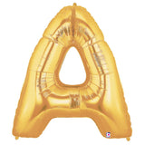 Betallic, Gold Large A Shaped Balloon, 40 Inch, Size