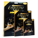 Royal Brush Foil Engraving Art Blank Boards, 5 by 7Inch, Gold, 6Pack