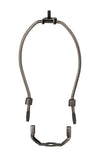 B&P Lamp 7 Inch Heavy Duty Lamp Harp, Antique Bronze Finish