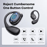 EXECCZO Open Ear Headphones - AirFlow Pro Bluetooth 5.3 Earbud Wireless Earphones Headset for Running and Outdoor Activities wit