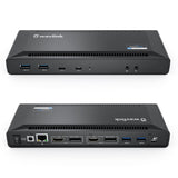 WAVLINK 4K Universal USB C Docking Station Dual Monitors, Displaylink Dock, 100W PD Charging for MacBook M1/M2, Thunderbolt 4/3,