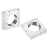 uxcell 10Pcs M5x8mmx2mm Square Nuts, Carbon Steel Zinc Plated Coarse Thread Square Nuts Fasteners for Home Repairs and Professio