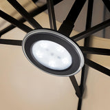 Rechargeable Patio Umbrella Lights with Remote Control, Battery Operated Cantilever Umbrella Light with 3 Brightness, Outdoor LE