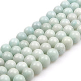GEM-Inside Amazonite Gemstone Loose Beads Natural Energy Power Beads for Jewelry Making 10mm Round 15 Inches