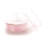Ribbon Traditions 1.5 Wired Sheer Organza Ribbon Bridal Pink 10 Yards