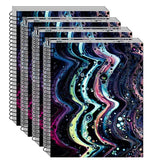 KRASHTIC Liquid Chemical Cover Pack of 4 Plain White Page Notebook Blank Notebook for Classroom School Students 200 Pages in Eac
