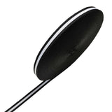 Black and White Grosgrain Ribbon, (3/8 Inch Wide, 55 Yards) Black Striped Polyester Fabric Ribbon Roll for DIY Crafts Gifts Wrap