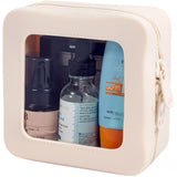 Small Clear Makeup Bag for Women, Mini Silicone Pouch Travel Cosmetic Case Waterproof Clear Make Up Pouch with Zipper Cute Toile