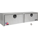 Buyers Products 1701556 Silver Aluminum Diamond Tread Topsider Truck Tool Box, 88 x 13 x 16 Inch, Made in USA, Professional-Grad