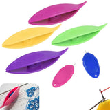 Artonezt 4 Pcs Colorful Plastic Tatting Shuttles + 2 Pcs Needle Threaders, Household Knitting Tools, Diy Hand Lacemaking Supplie
