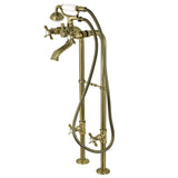 Kingston Brass Cck285K3 Freestanding Tub Faucet Package, Antique Brass