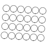 PRETYZOOM 24Pcs Metal Circular Curtain Hanging Rings Shower Curtain Hooks for Bathroom Smooth for Easy Installation Stylish Home
