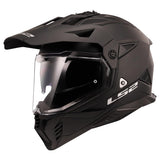 LS2 Helmets Blaze II Adventure Motorcycle Helmet W/SunShield (Matte Black - X-Small)