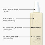 Kevin Murphy Hair Resort Spray, Beach Look, 5.1 Fluid Ounce