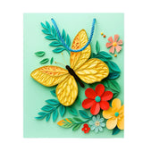 3D Butterfly Gift Bag with Rope Handle | Paper Carry Bag for Birthday, Wedding, Anniversary & Party Gifts (Blue butterfly bag, M